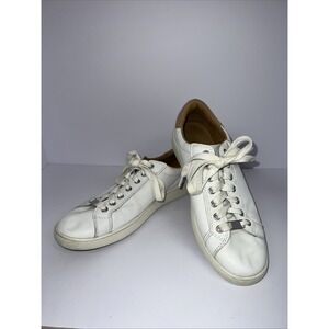 Ugg Milo Women's White Leather Tennis Shoe- Size 11